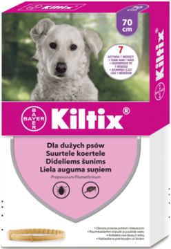 Obroża przeciw kleszczom i pchłom Kiltix