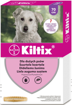 Obroża przeciw kleszczom i pchłom Kiltix