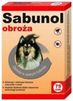 Sabunol szara obro偶a przeciw pch艂om i kleszczom dla psa 75 cm
