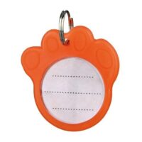 TRIXIE adresówka plastikowa pomarańczowa 3,5cm 2277 w kształcie łapki