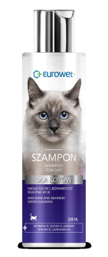 EUROWET Szampon dla kotów 200ml połysk i pielęgnacja