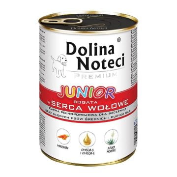 DOLINA NOTECI Premium Junior bogata w serca wołowe