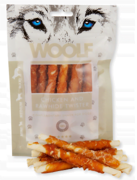 WOOLF Chicken and Rawhide Twister 100g