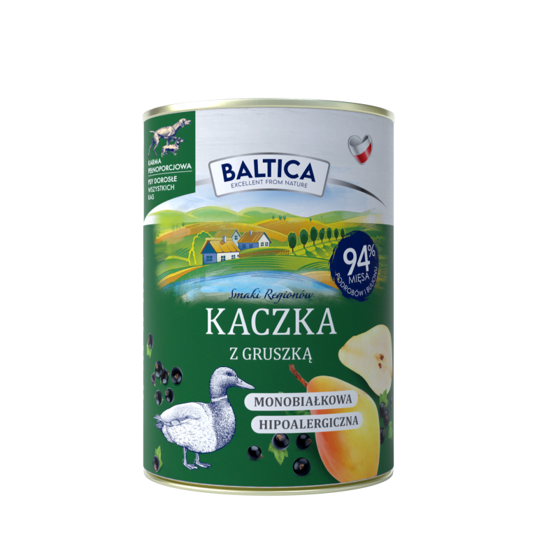 BALTICA Kaczka z gruszką 400g