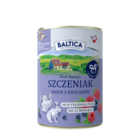 BALTICA Indyk z królikiem dla szczeniąt 400g