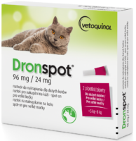 VETOQUINOL Dronspot krople dla kotów od 5kg do 8kg