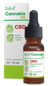 DOLFOS Dolvit Cannabis Oil 10ml dla psa i kota