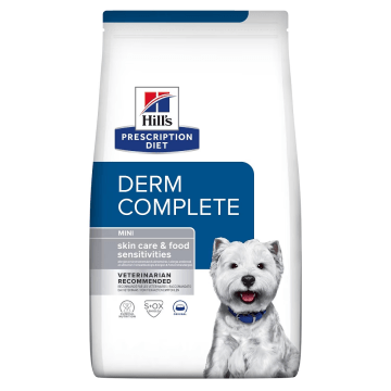 HILL'S Derm Complete food sensitivities 1kg psy miniaturowe