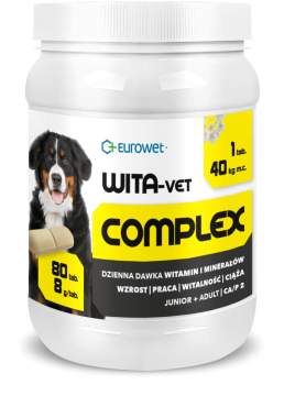 EUROWET Wita-Vet COMPLEX witaminy 80 tabletek duże rasy