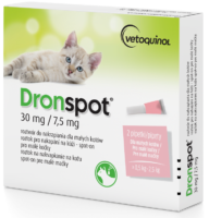 VETOQUINOL Dronspot krople dla kotów od 0,5kg do 2,5kg