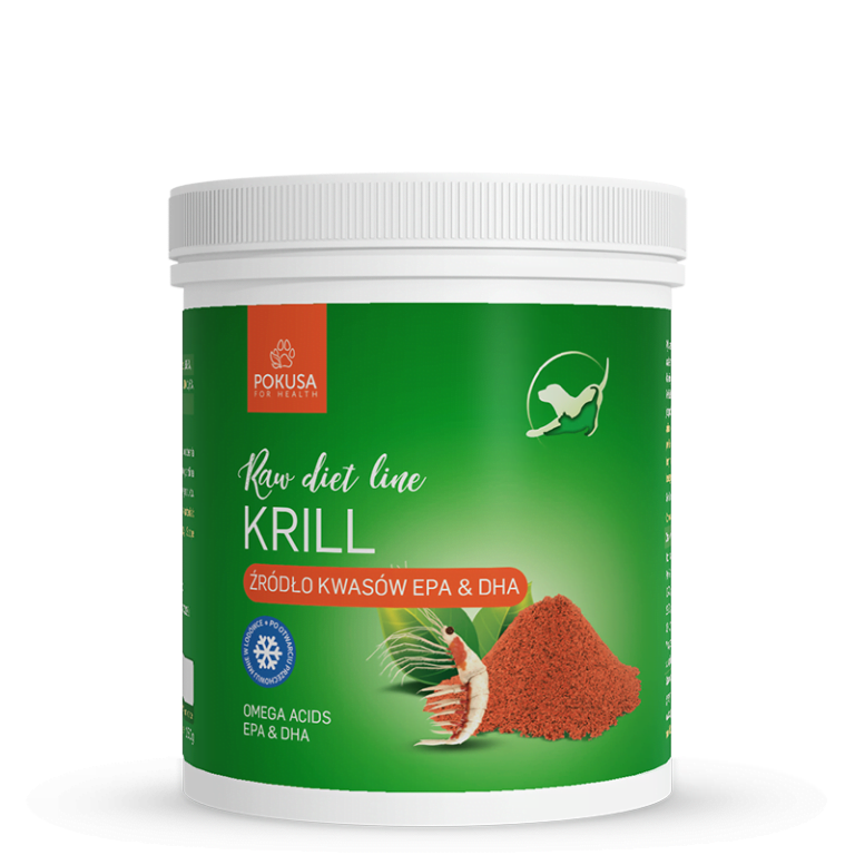 POKUSA RawDietLine Kryl dla psów i kotów Krill 150g