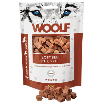 WOOLF soft beef chunkies przysmak 100g
