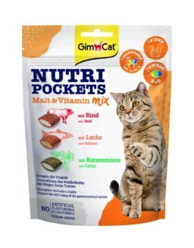 GIMCAT Nutri Pockets Malt-Vitamin Mix 150g trzy smaki
