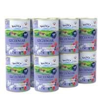 BALTICA Indyk z królikiem dla szczeniąt 12x400g bezzbożowa