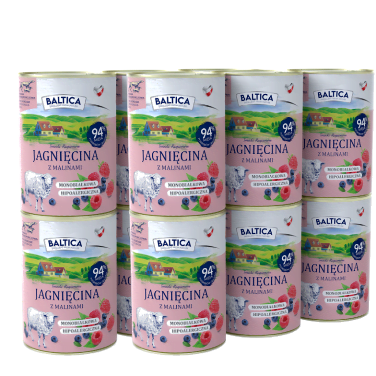 BALTICA Jagnięcina z Malinami 12x400g