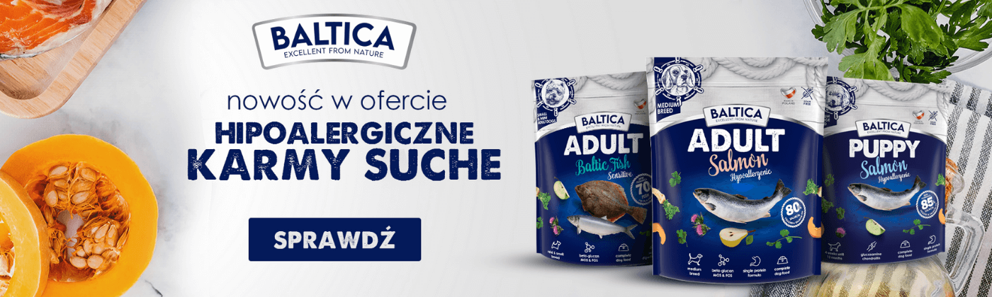 Hipoalergiczne suche karmy dla psa Baltica