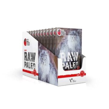 RAW PALEO karma dla kotów dorosłych wołowina 12x100g
