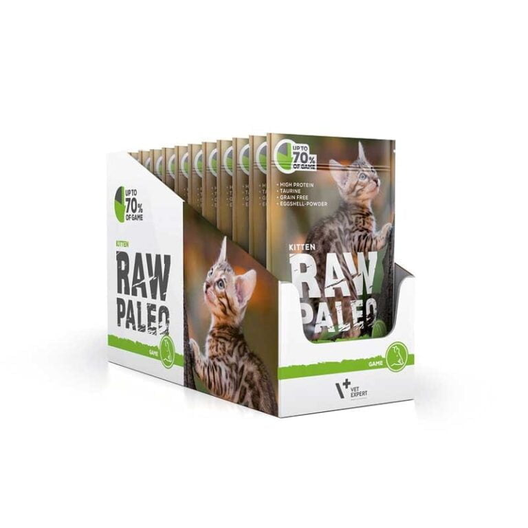 RAW PALEO mokra karma dla kociąt dziczyzna 12x100g