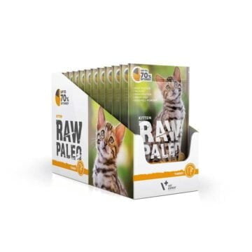 RAW PALEO mokra karma dla kociąt z indykiem 12x100g