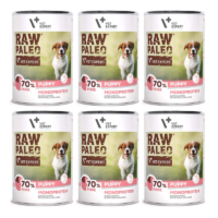 RAW PALEO mokra karma dla szczeniąt z wieprzowiną 6x400g