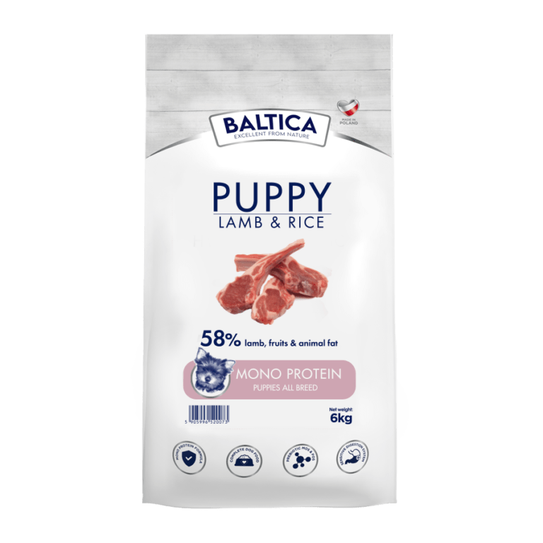 BALTICA Jagnięcina i ryż szczenięta wszystkie rasy 6kg