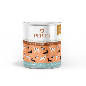 PERRO Dorsz z marchewką 850g