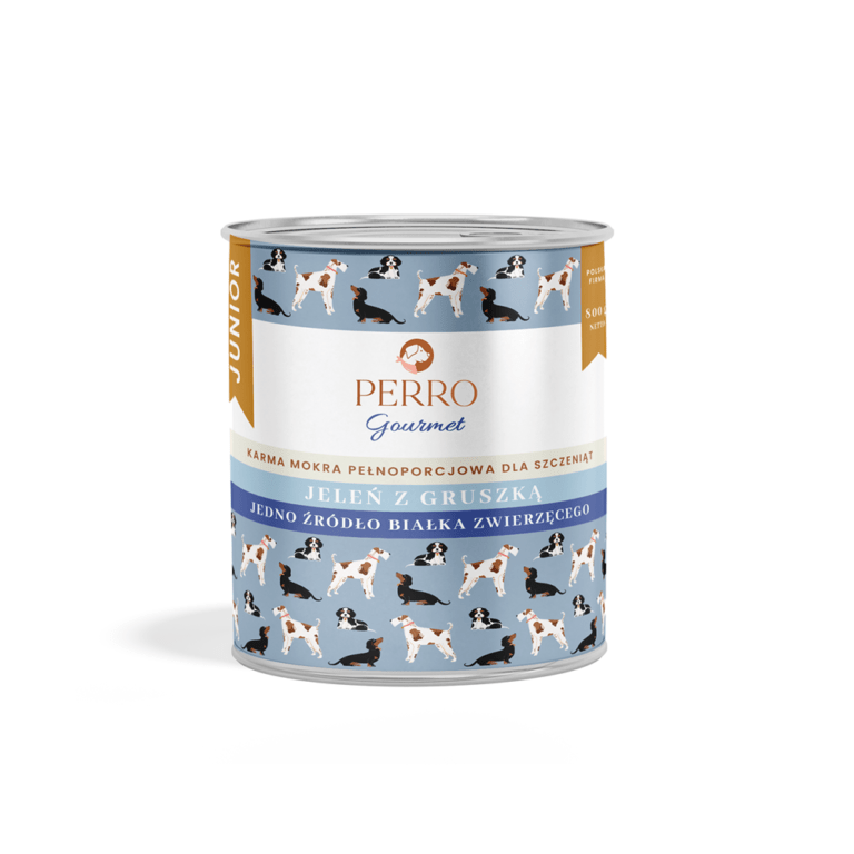 PERRO Gourmet Jeleń z gruszką Junior 800g