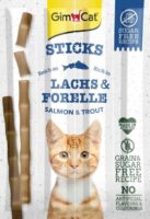 GIMCAT Sticks Łosoś z pstrągiem przysmak dla kota 4 sztuki