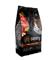 Savory Adult Cat Sens Fresh Lamb&Turkey 400g karma sucha dla kota