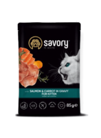 Savory Kitten Salmon&Carrot 85g karma mokra dla kociąt
