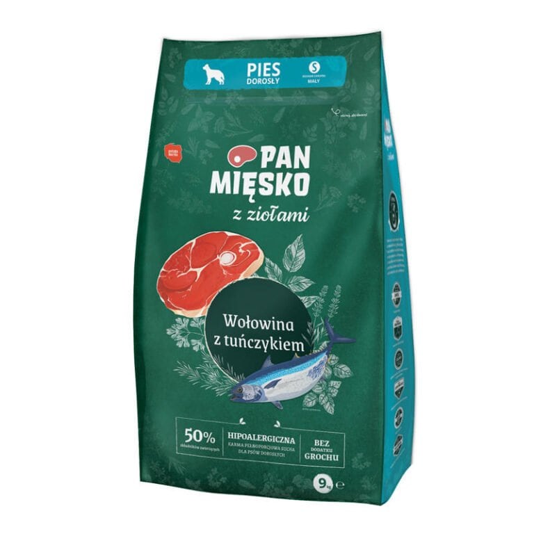 PAN MIĘSKO z Ziołami Wołowina z tuńczykiem S 9kg