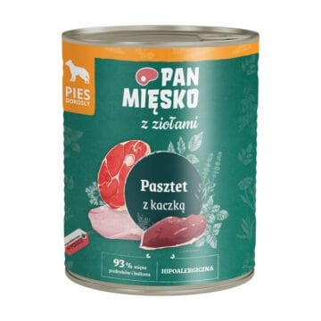 PAN MIĘSKO z Ziołami Pasztet z kaczką 800g