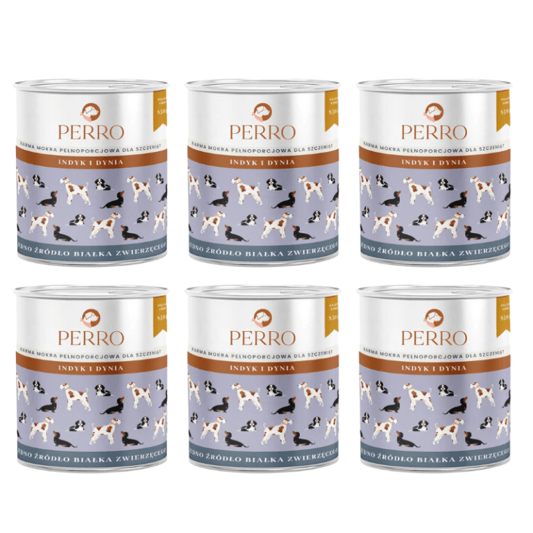 PERRO Indyk z Dynią Junior 6x850g