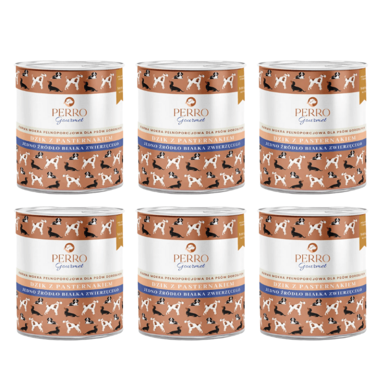 PERRO Gourmet Dzik z pasternakiem 6x800g