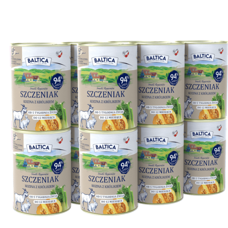 BALTICA Kozina z królikiem 12x400g
