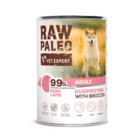 RAW PALEO Pork&Lamb Adult 400g mokra karma dla psów dorosłych duoproteina wieprzowina z jagnięciną