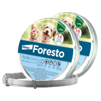 FORESTO Obroża na kleszcze i pchły dla małych psów i kotów (38cm) 2 PACK