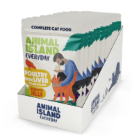 Animal Island Everyday szarpane fileciki z drobiu i wątróbki w galarecie z rosołu 12x85 g