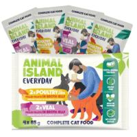 Animal Island Everyday szarpane fileciki z cielęciny w galare 4 x 85g